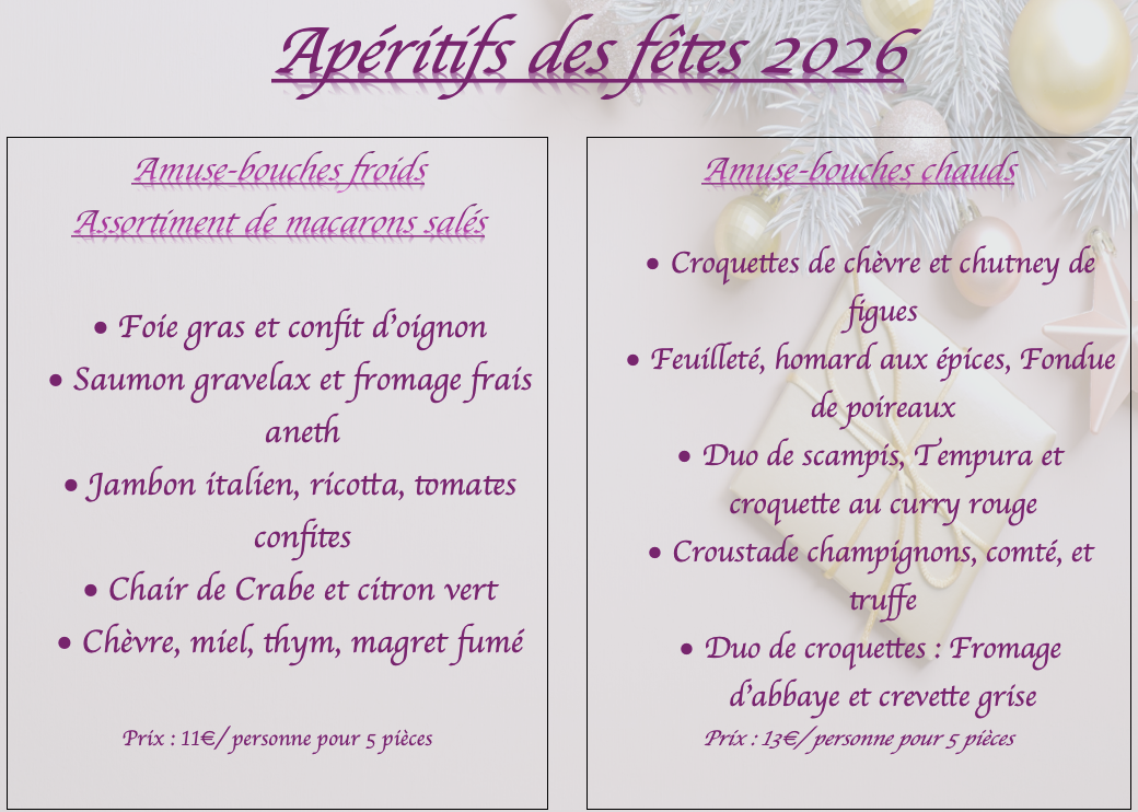 Amuses-bouches de fêtes